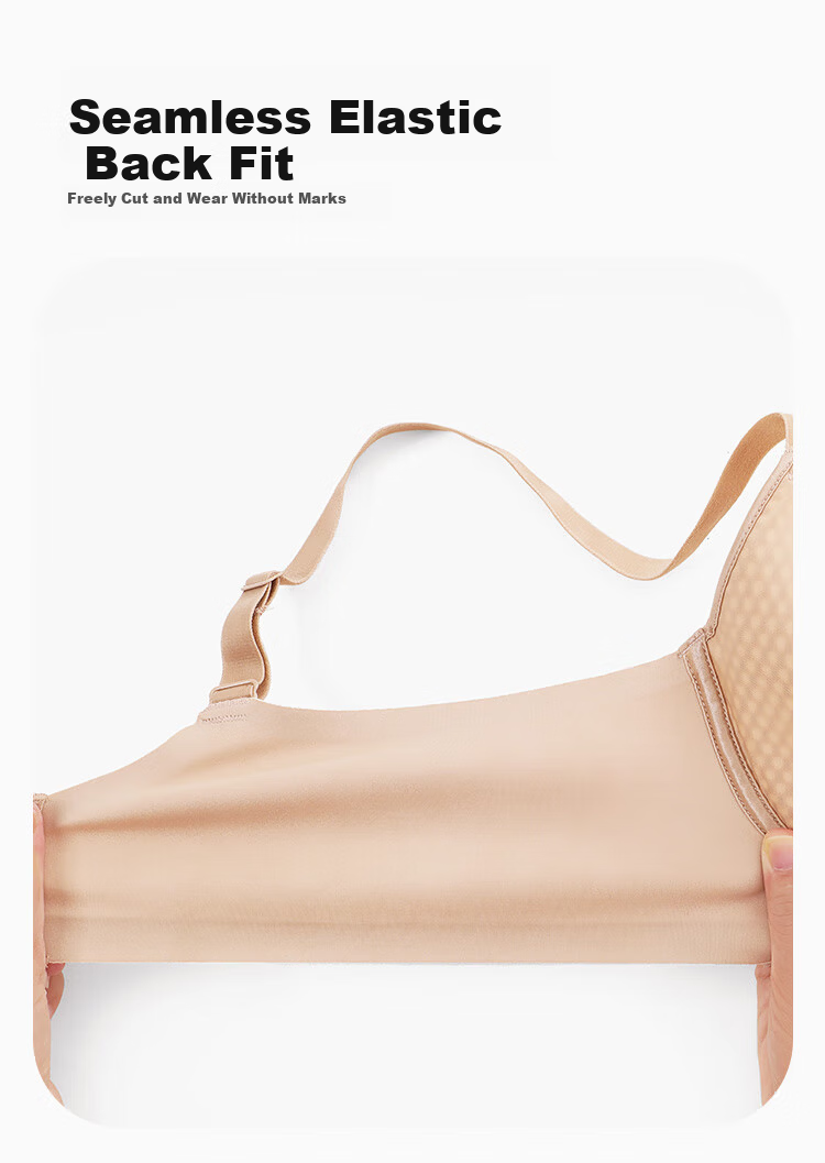Ordifen Women's Lightweight Breathable Seamless Smooth Large Cup Bra Set XB4210 8