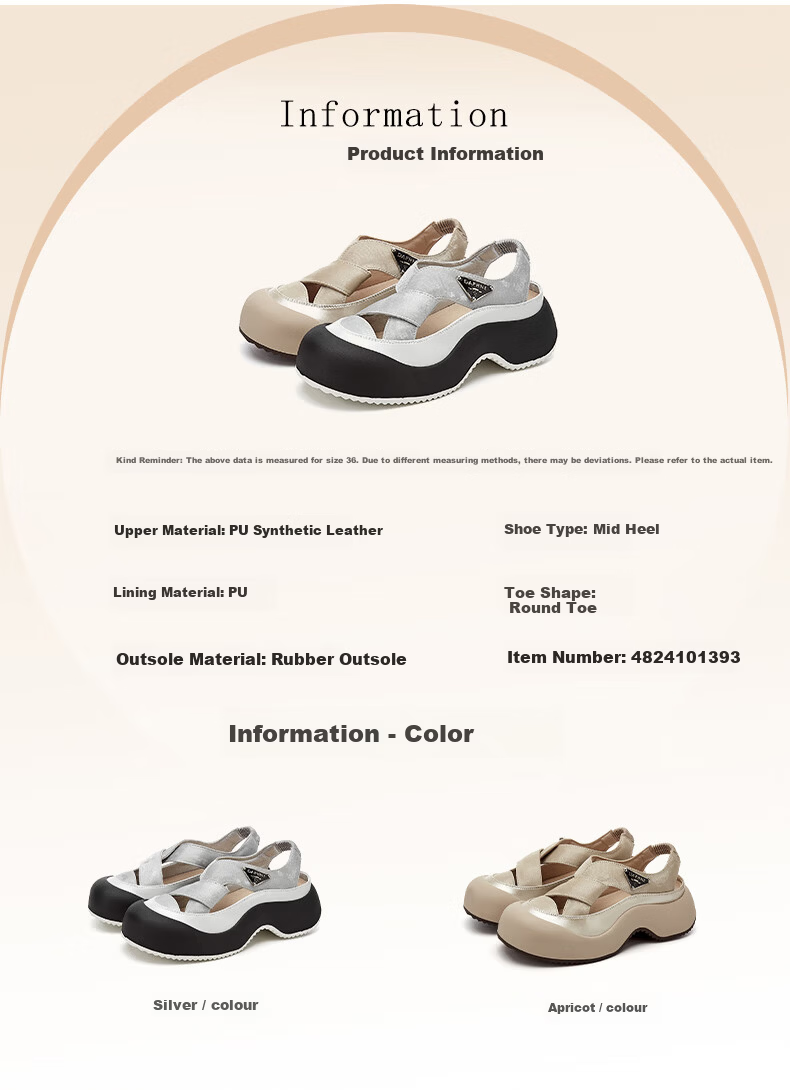 DAPHNE Women's Platform Clog Sandals Spring 2026 New Casual Beach Slip-On Half-Toe Sandals for Petite Women 3