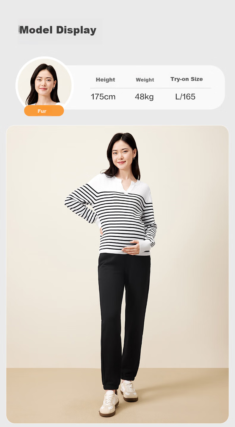 PurCotton Maternity Pants High Cotton Content Belly Support Pregnancy Four Seasons Casual Leggings Maternity Wear 160 14