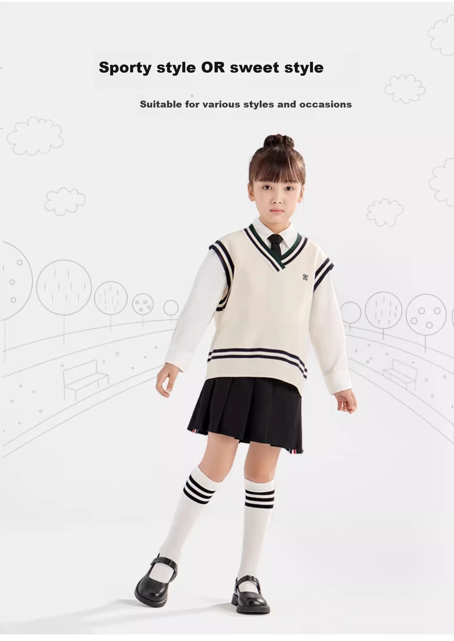 Dingguagua Children's Knee-High Socks, Summer Thin Style, Half Tube White Student Socks, Spring And Autumn Sports Calf Socks for Boys And Girls, Mid-Calf Length 10