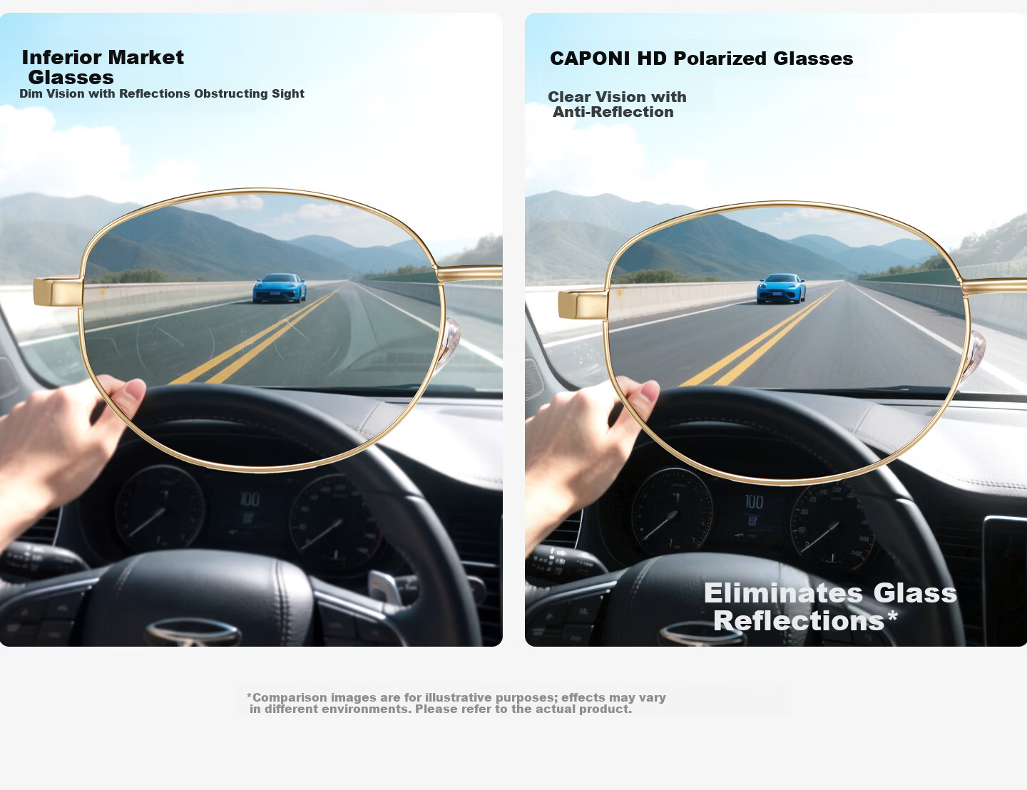CAPONI Vintage Style Polarized Sunglasses for Women 2026 New UV400 Sun Protection Retro Trendy Eyewear 21
