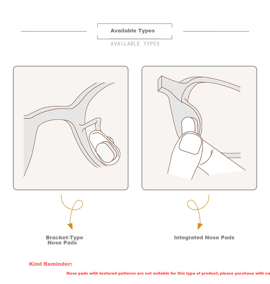 SooGree Sponge Nose Pads for Glasses Anti-Slip Anti-Fall Pressure Relief Heightening Pads Adhesive Fixators 5