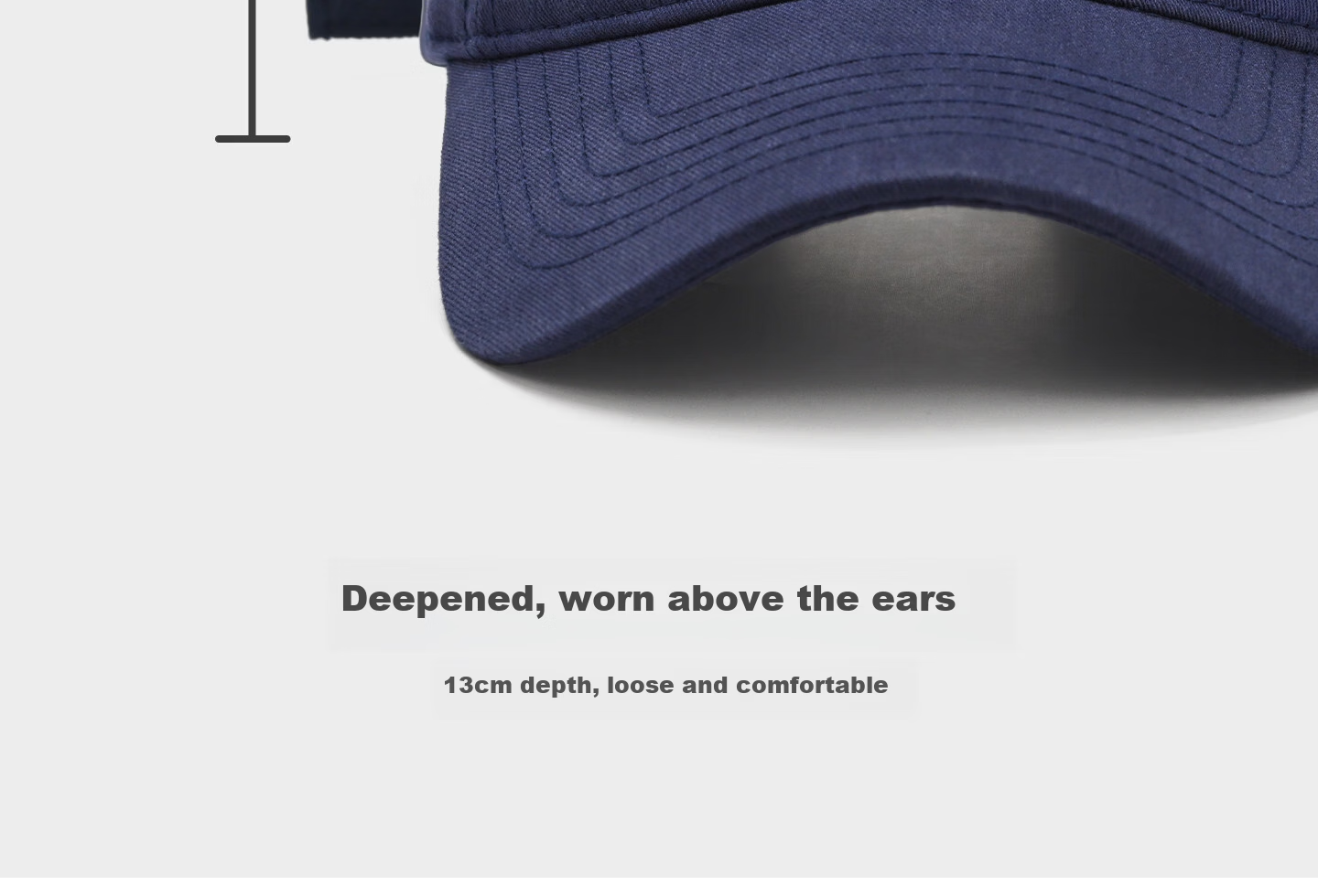 HAOGUAN Baseball Cap Spring Summer New Polar Bear Extra Large Deep Duckbill Hat Women's Wide Brim Slim Face Large Head Men's Cap 6