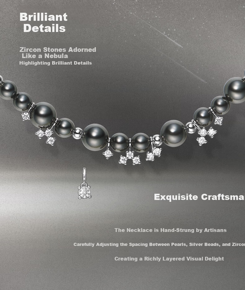HEFANG Nebula Bubble Necklace Clavicle Chain Birthday Gift [520 Valentine's Day Gift] for Girlfriend 12