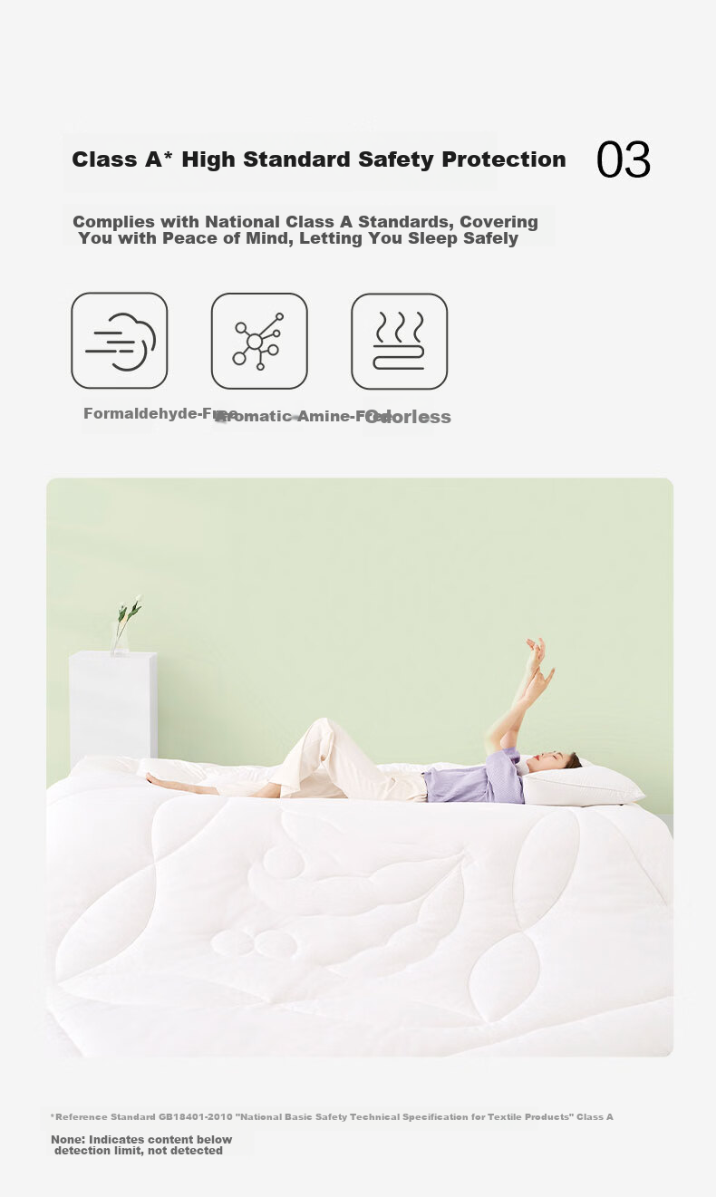 LUOLAI Home Textiles Quilt Duvet Insert Class A Antibacterial 50% Soy Protein Fiber Spring And Autumn Comforter 220*250cm Approximately 5.3 Ji 8