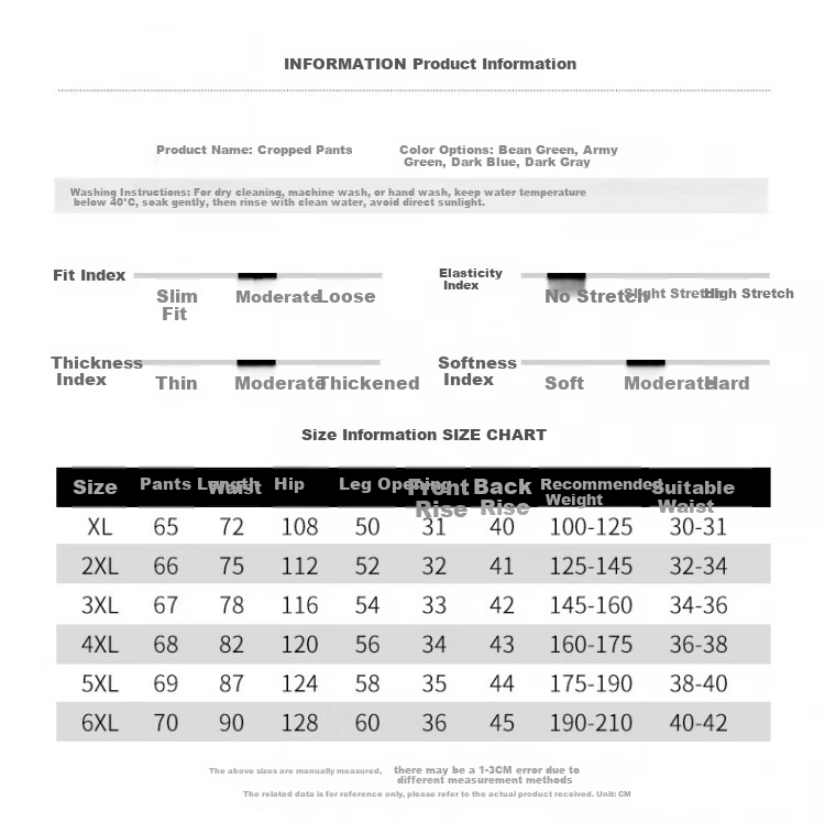 Romon New Loose Fit Men's Shorts Casual Summer Thin Straight Leg Capri Shorts Military Green 3XL 2