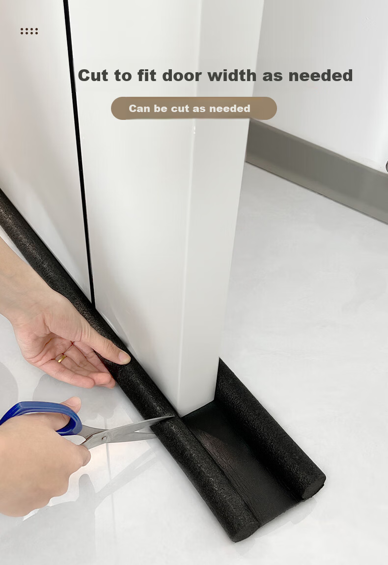 Xiruo Door Gap Sealing Strip, Bedroom Bottom Draft Stopper, Soundproof Windproof Strip, Insect Barrier, Windproof Device, Insulation Strip, No Adhesive Required 5