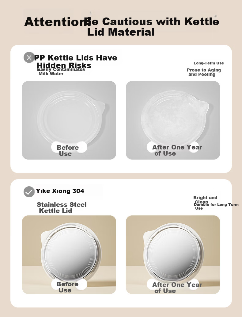 Iicobear Thermostatic Kettle Baby Milk Warmer Formula Maker Insulated Water Boiler Heating Kettle Health Pot 7