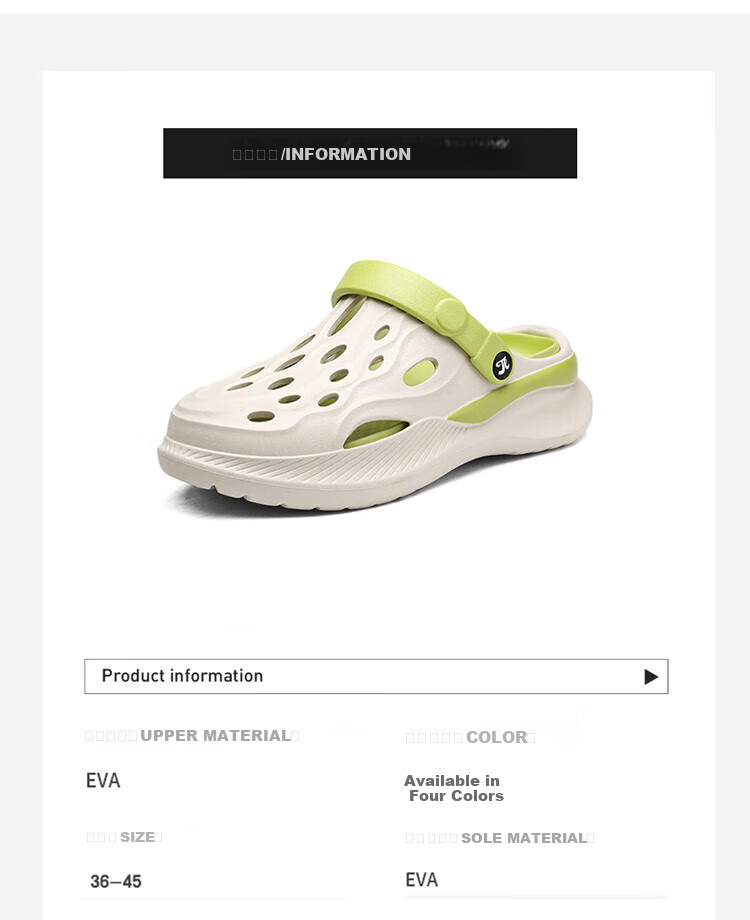 TonLion Sandals for Men And Women, Summer Couple Style, Hole Shoes, Men's Outdoor Breathable Beach Slippers, Dark Green, 38/39 3