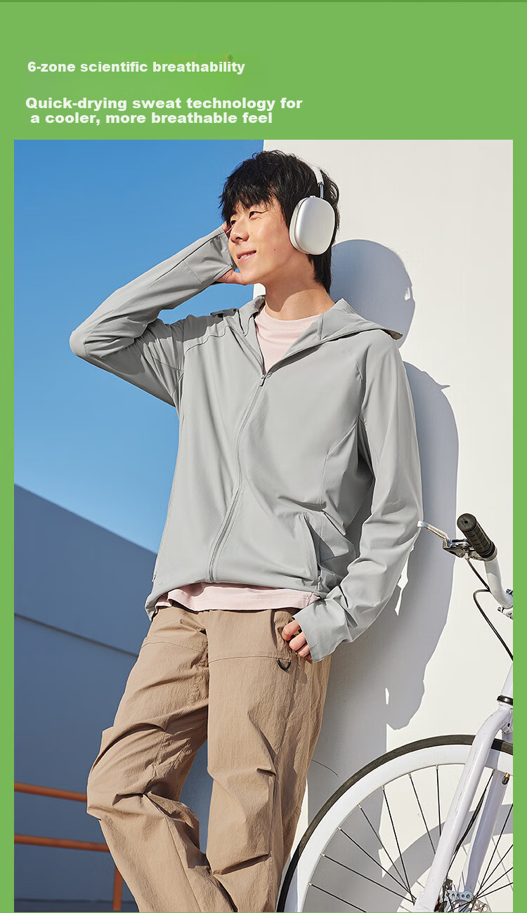 Beneunder Ice Silk Sun Protection Jacket for Men UV Protection Cooling Breathable Outdoor Fishing AL106 6