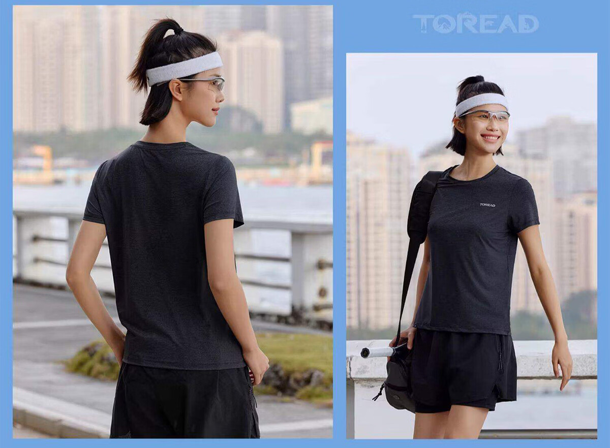 TOREAD Quick-Dry T-Shirt 26 Spring Summer New Couple Breathable Short Sleeve Sun Protection Round Neck Stretch Sports Top TAJJBO81754 15