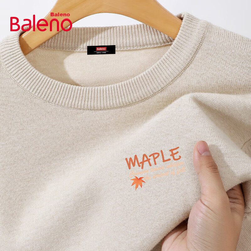 Baleno Unisex Heavyweight Autumn Winter Knitted Casual Base Layer Youth Trendy Warm Crew Neck Couple Sweater 6