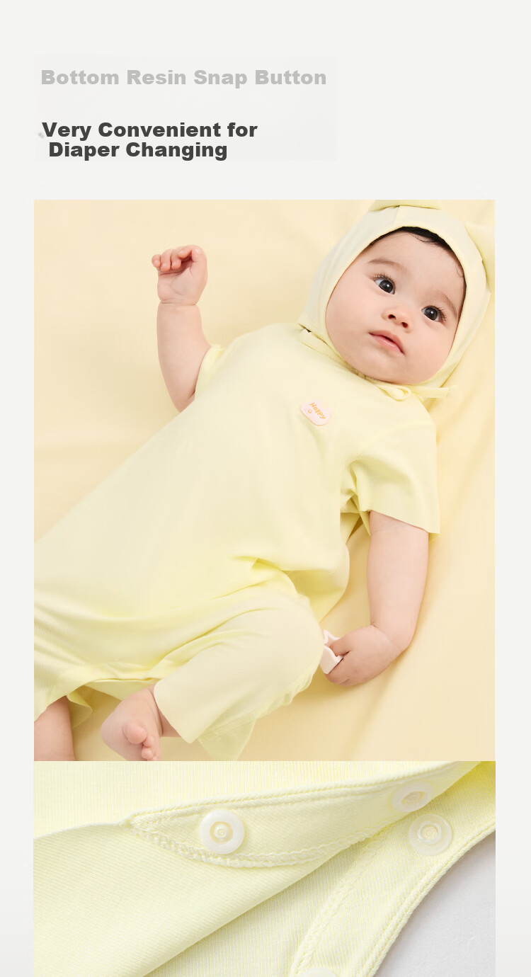 Balabala [balaOne] Baby Romper Infant Jumpsuit 2026 Soft Skin-friendly Comfortable Cute 8
