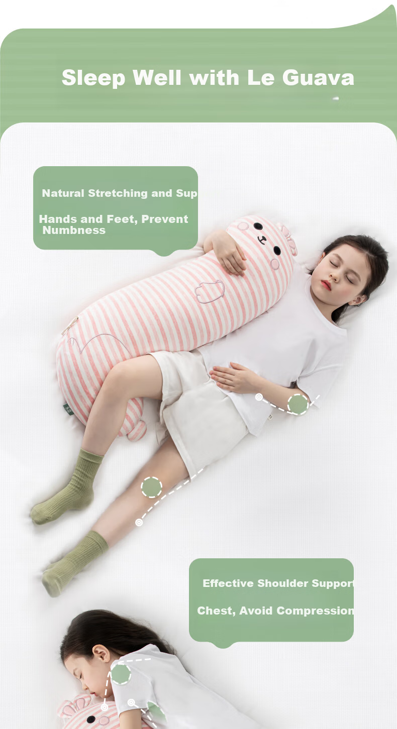 Legua Children's Sleeping Body Pillow Long Smile Rabbit Plush Side Sleep Leg Hug Pillow Kids Gift 4
