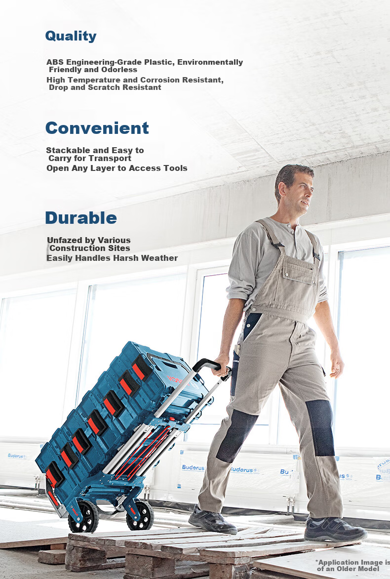 BOSCH Professional Toolbox Durable Portable Multi-Functional Large Capacity Household Hardware L-Boxx 136 2