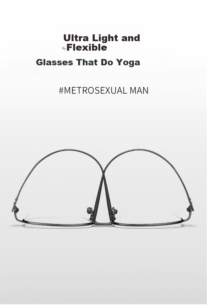 GOGOSOON 2025 New Business Men's Reading Glasses Memory Titanium Alloy Genuine Ultra-Light Frame 3