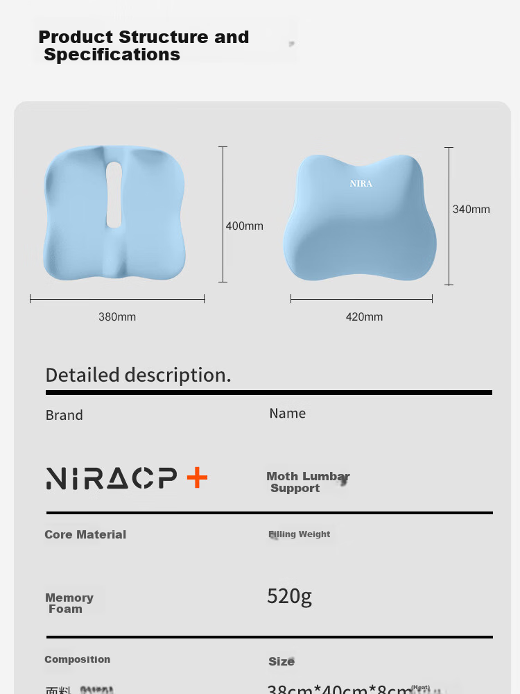 Nila Maternity Lumbar Support Cushion Office Seat Backrest Pad Waist Support Pillow for Women 16