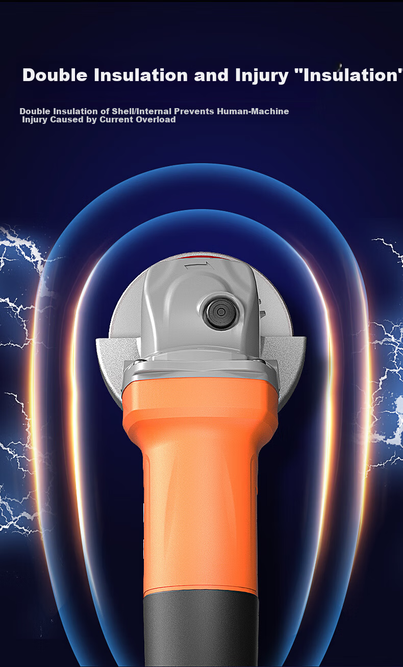 Dongcheng 1010W High Power Multifunctional Angle Grinder Cutting Grinding Polishing Hand Grinder DSM1010-100S 6