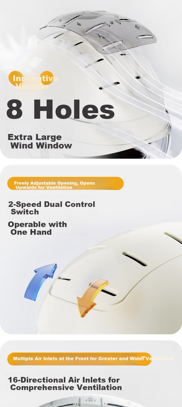 FOREVER 3C Certified Electric Scooter Helmet with Zero-Gravity Sunroof, Summer Motorcycle Half Helmet, Sunshade, UV Protection, Unisex Electric Bike Safety Helmet, Four-Season Helmet with Dual Mirrors 2