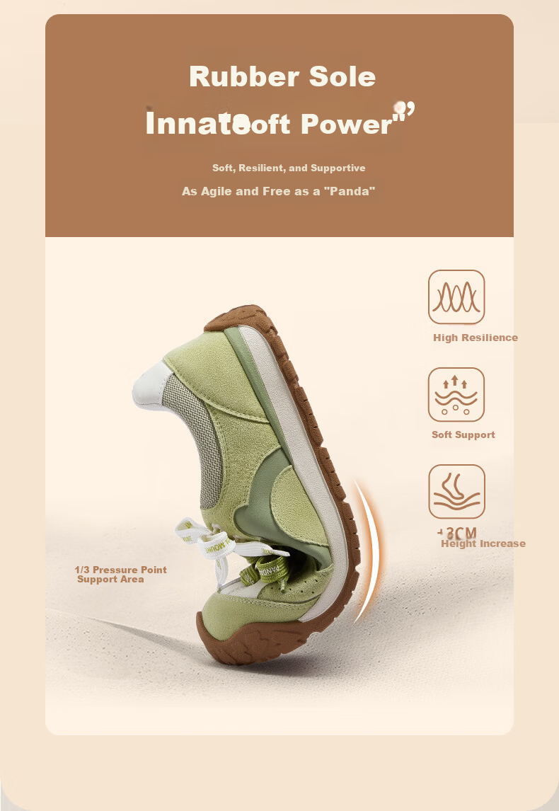 CAMEL Lime Training Shoes Women Panda Collaboration Casual Shoes Mismatched Lace Running Shoes L26S577095 Green Size 37 19