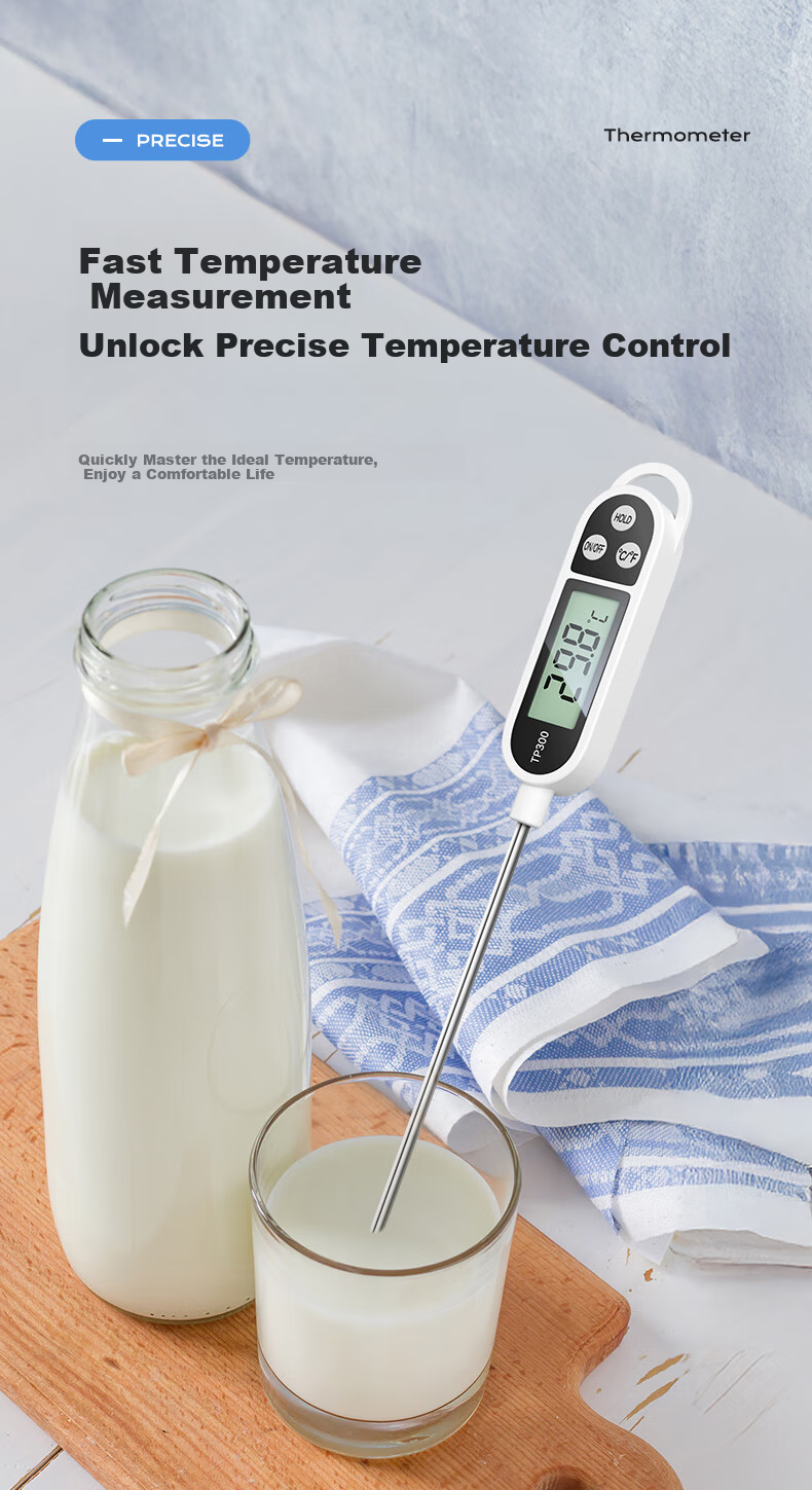 Tinghui Rapid Food Thermometer Probe Indoor Temperature Gauge Foldable Water Thermometer Milk Thermometer YZ6021 1