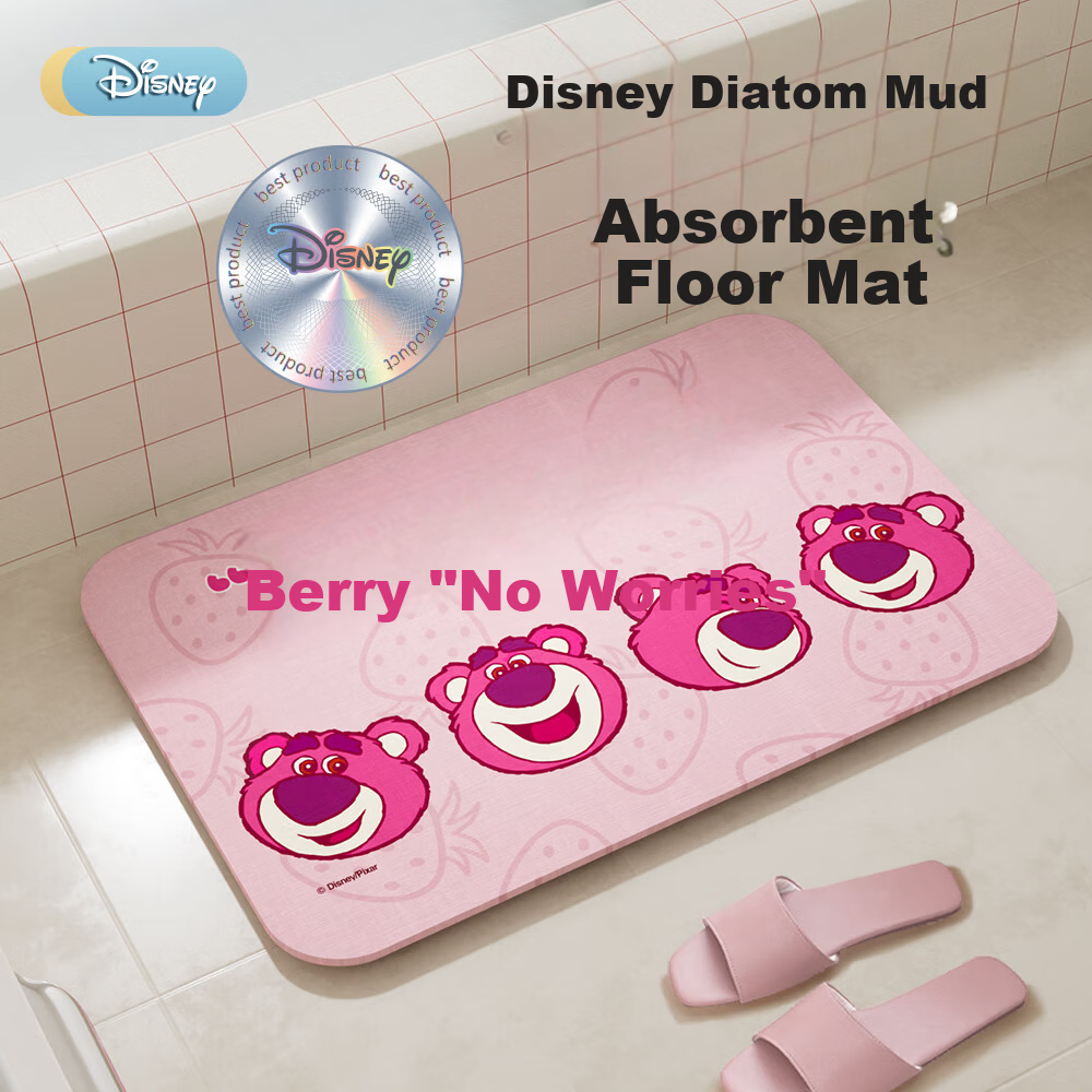 Disney Bathroom Non-Slip Quick-Dry Absorbent Diatomaceous Earth Bath Mat CM40