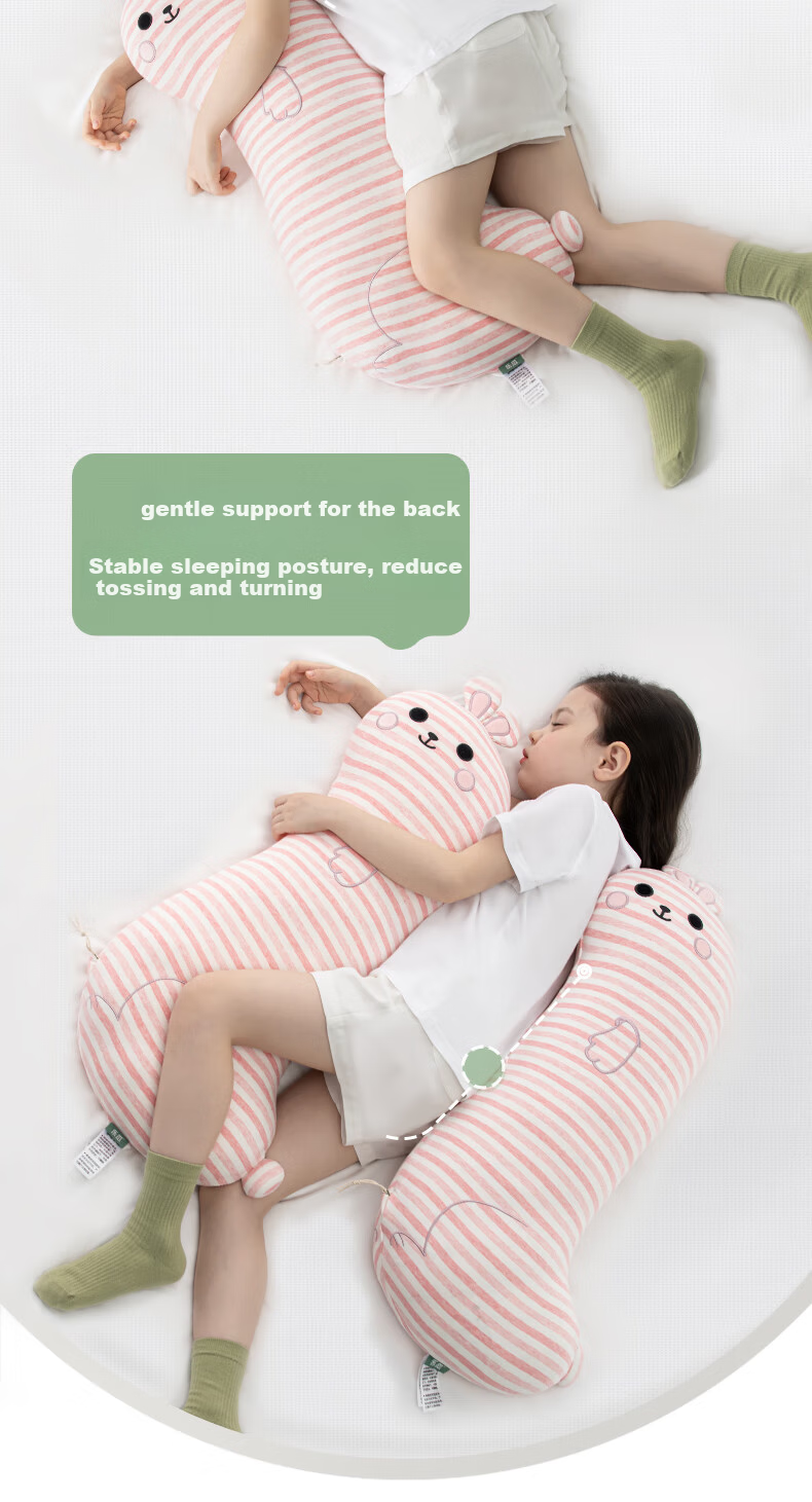 Legua Children's Sleeping Body Pillow Long Smile Rabbit Plush Side Sleep Leg Hug Pillow Kids Gift 5