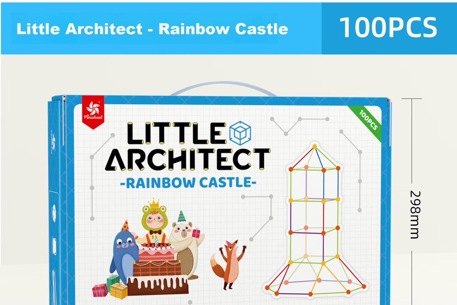 Pinwheel Little Constructor Children's Building Blocks Toy Educational Assembly Large Castle Construction Set for Boys, Glow-In Castle 11