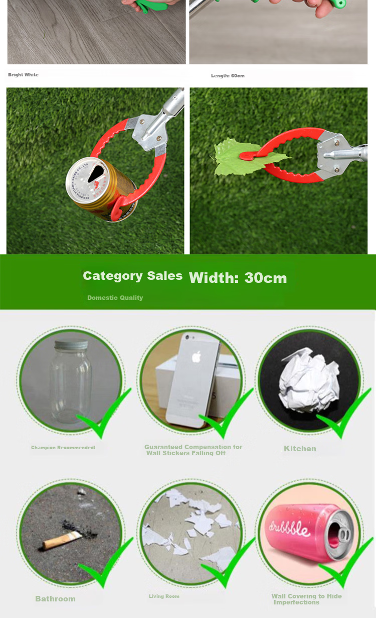 Bingyou Garbage Grabber Long Handle Sanitation Picker Trash Tongs Litter Picker Fire Tongs Cleaning Tool Hygiene Clamp 9