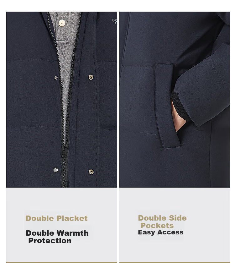 BOSIDENG Best-Selling Men's Down Jacket Business Coat Hooded Men's Business Jacket Hot Sale in Mall 6
