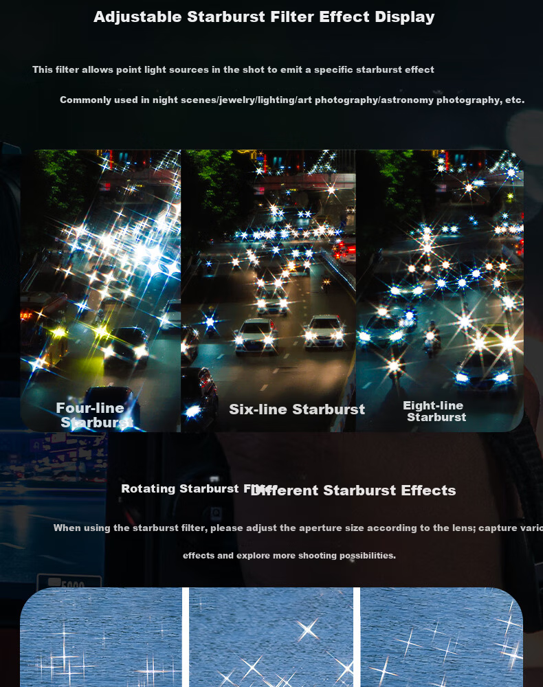 Kase Anti-Laser Filter, 82mm Golden Wolf II Magnetic Circular Filter, CMOS Protective Filter for Concerts, Nightclubs, Gatherings, Stage Lighting, And Night Scene Photography 4