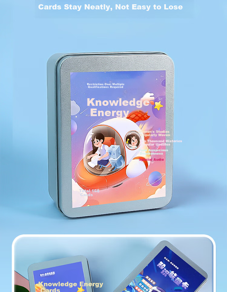 Huashimeng Picture-Based Idiom Cards for Primary And Secondary School Students, Fun Idiom Relay Poker Cards, Character Recognition Game Cards, 2 Boxes 9