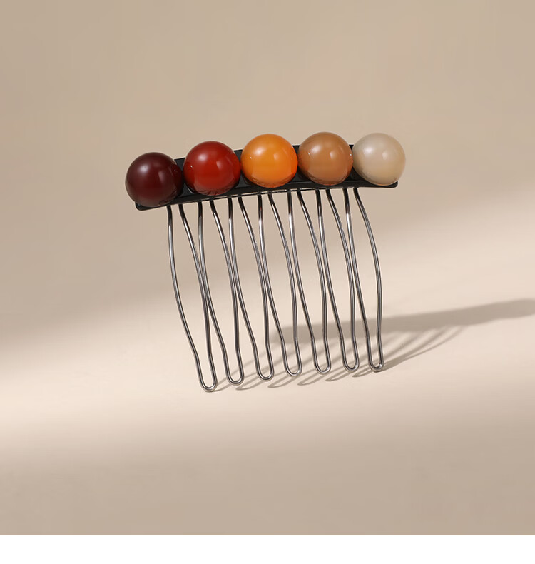 CHIMERA Minimalist Beaded Hair Comb Fringe Clip Versatile Hair Tamer for Women Qixi Festival Gift 9