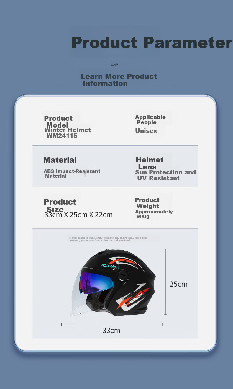40,000 Kilometers New National Standard 3C Certified Electric Motorcycle Helmet Winter Warm Motorcycle Helmet Anti-Fog Visor Unisex Matte Black 11