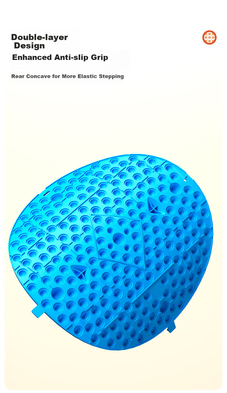 Peak Acupressure Foot Massage Mat Slow Jogging Foot Massage Pad Meridian Unblocking Adult Running-in-Place Massage Foot Mat 2 5