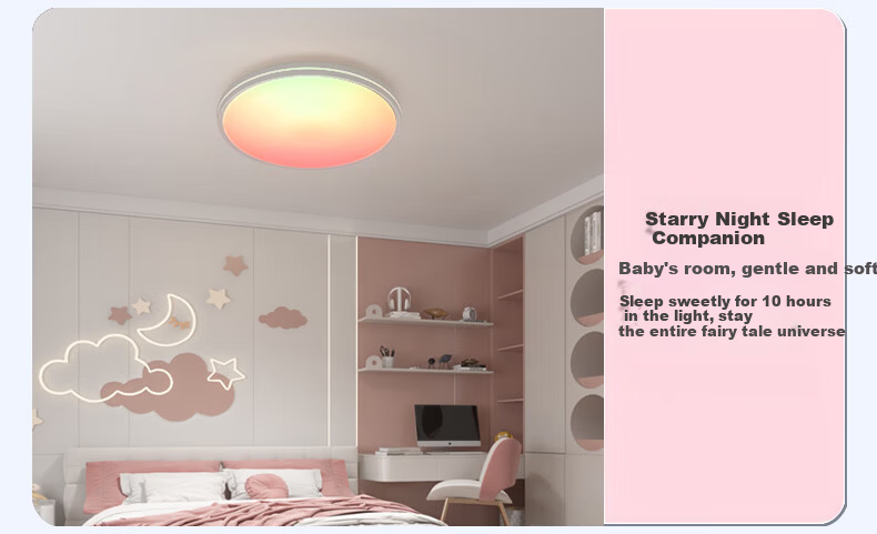 Dengling LED Tianjing Mirror Light Multi-Pastel Color Range Bedroom Dining Room Kids Room Clear Sky Light Gaming RGB Natural Light Ceiling Lamp 10
