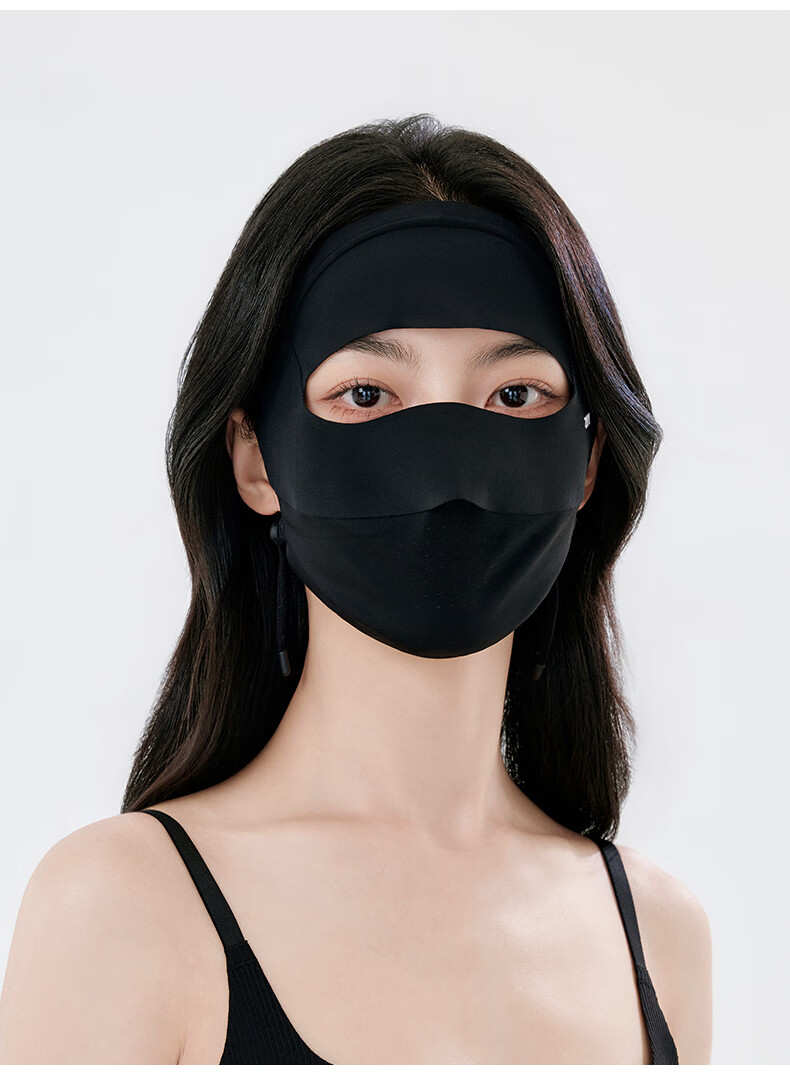 ZIY Sun Protection Face Mask Full Face Coverage Breathable Women's Summer Facekini UV Protection Face Cover Mask 15