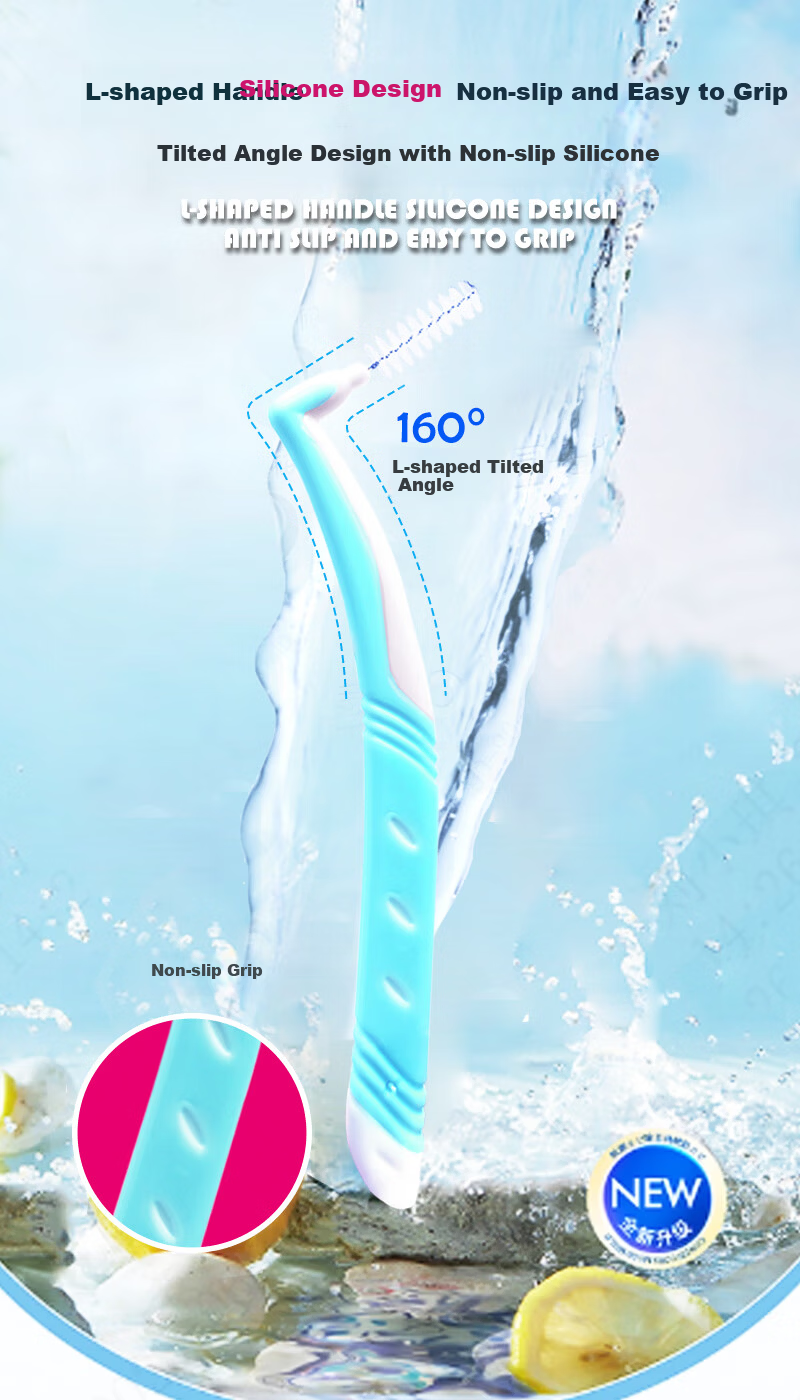 Dearfly Orthodontic L-Shaped Interdental Brushes Soft Bristle 0.6mm (10 Pack) 5