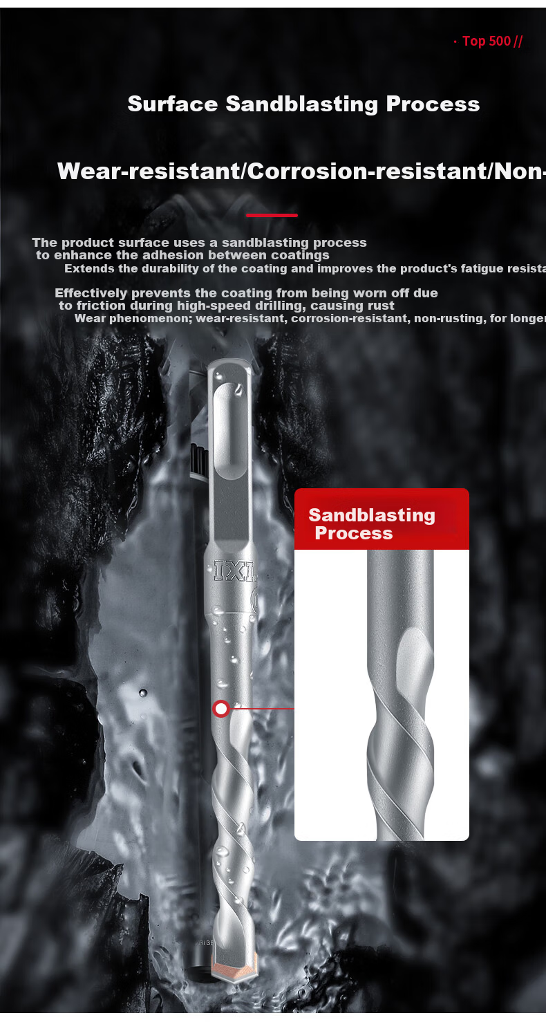 DELIXI ELECTRIC DLX-D6 14×160 Flat Impact Electric Hammer Drill Bit Tungsten Steel Alloy Concrete Wall Penetration 10