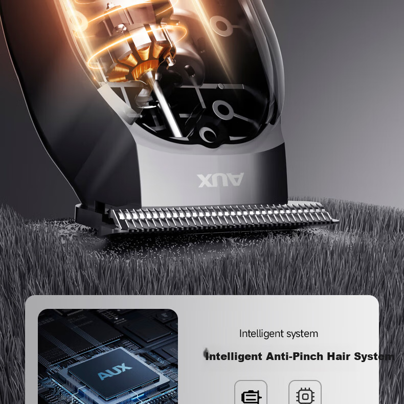 AUX Hair Clipper Electric Hair Trimmer Home Use Professional Haircut Kit for Adults, Children, and Babies Men's Electric Haircut Machine Complete Set Father's Day Gift 14