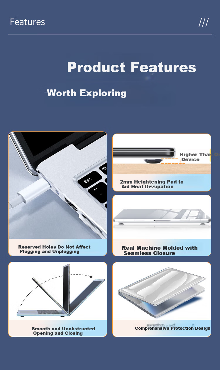 NVV Compatible with MacBook Air 13.6-Inch Protective Case, Suitable for M5/M4/M3/M2, 2026/25/24/22 Laptops, Transparent Shell, KA-M3 Frosted 2