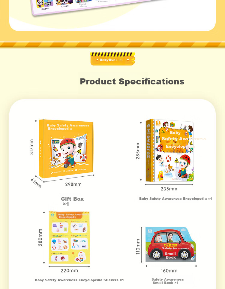 BabyBus Talking Pen Educational Toy for Toddlers 1-3 Years Old Safe Interactive Reading Pen for Kids 9
