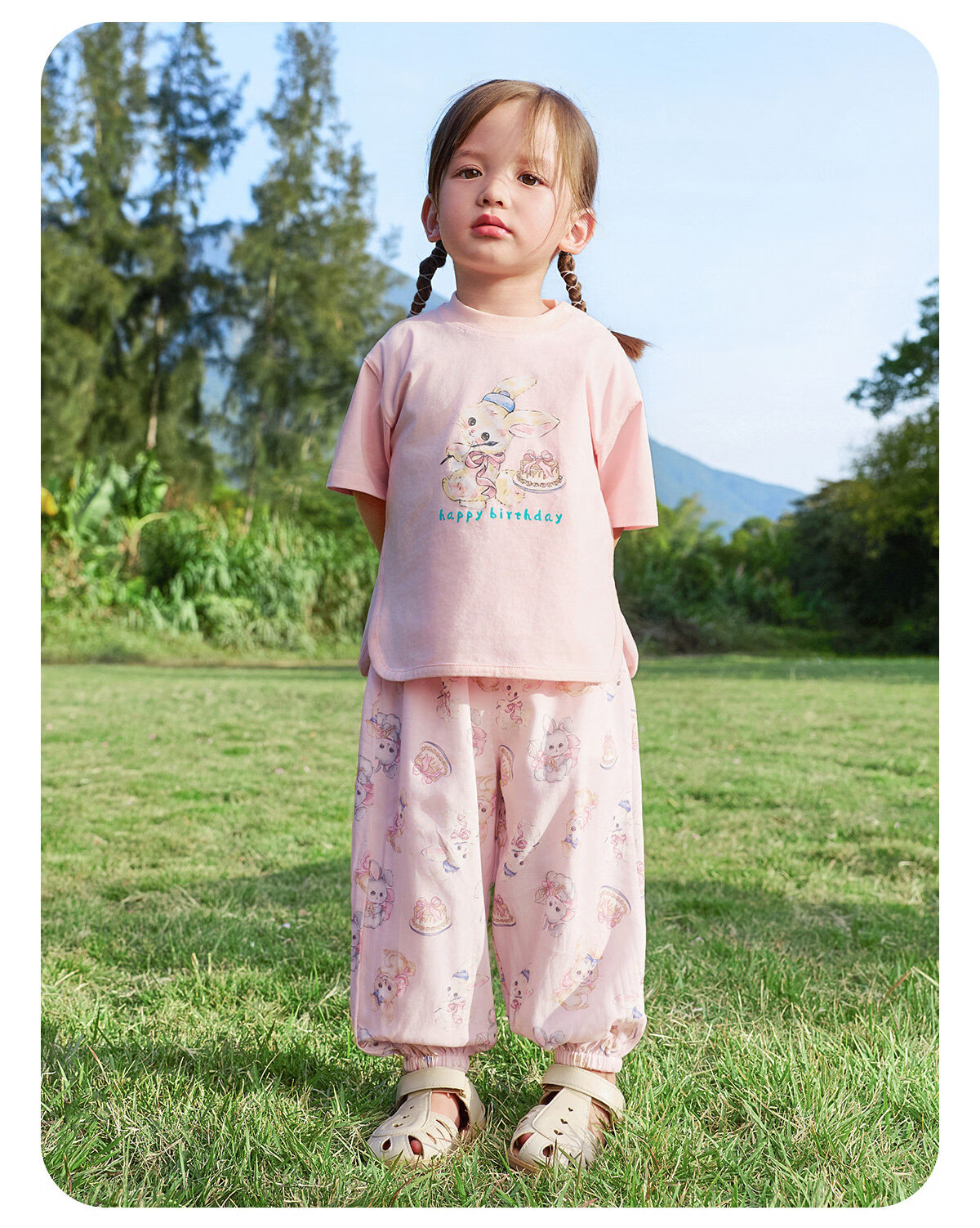 JOYNCLEON Baby Short Sleeve Set Boys and Girls Summer Long Pants Children's Thin Summer Two-Piece Outfit jtz205682 19