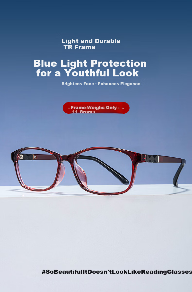 Yupintang Reading Glasses for Men And Women, Stylish Black Frame, High Definition Anti-Blue Light, Sold by JD Flagship Store, Authentic Product, 250 Degrees, Father's Day Gift 3