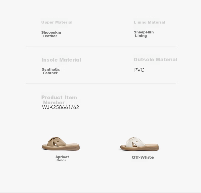 RED DRAGONFLY Genuine Leather Mom Sandals, Summer Sheepskin Soft-Soled Comfortable Non-Fatiguing Middle-Aged And Elderly Sandals WJK25865 Beige 38 9