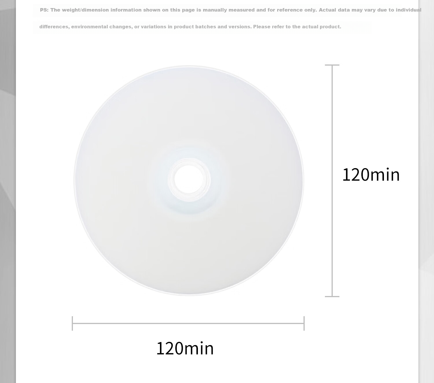 IMATION Laide BD-R Blu-ray 25GB 12X High Capacity Waterproof Quick-Dry Printable Blank Disc Customizable Surface Video Archive Storage 50-Pack Spindle 9
