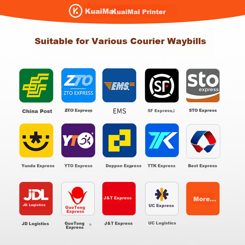 KuaiMai KM118MEG Electronic Shipping Label Printer 4G Remote Printing Unlimited Distance Multi-Store Multi-Warehouse Multi-Platform Multi-Printer Simultaneous Printing