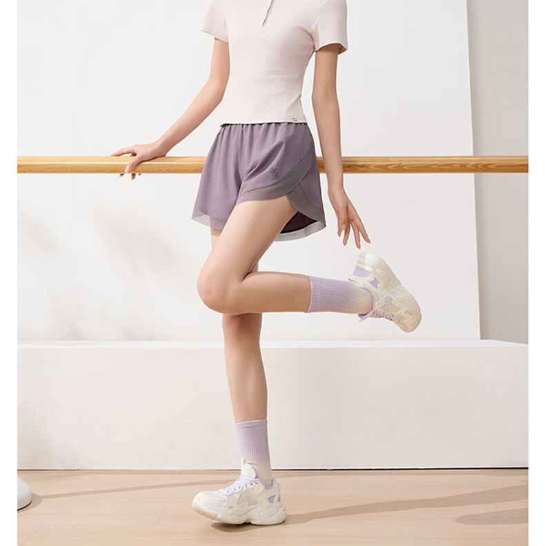 361° Women's Summer Sports Shorts Quick-Dry Sun Protection Running Ice Silk Anti-Exposure Five-Point Pants 662624702-3 14