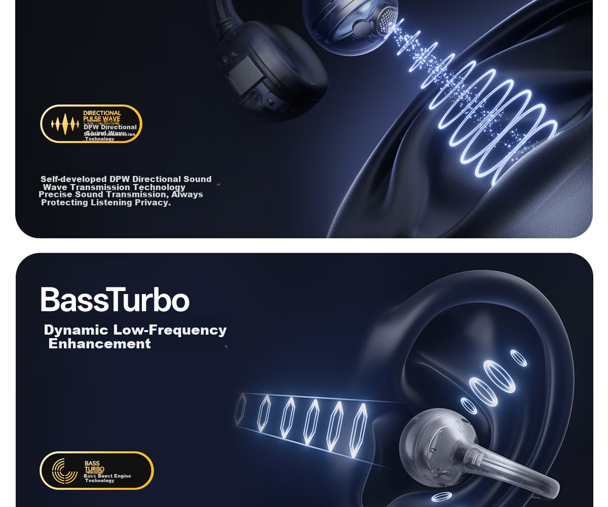 Edifier Halo Clip Clip-On Trendy Bluetooth Earphones Cyber Abyss Lighting Bluetooth 6.1 35H Long Battery Life Compatible with Apple Huawei Xiaomi Phantom Silver 20