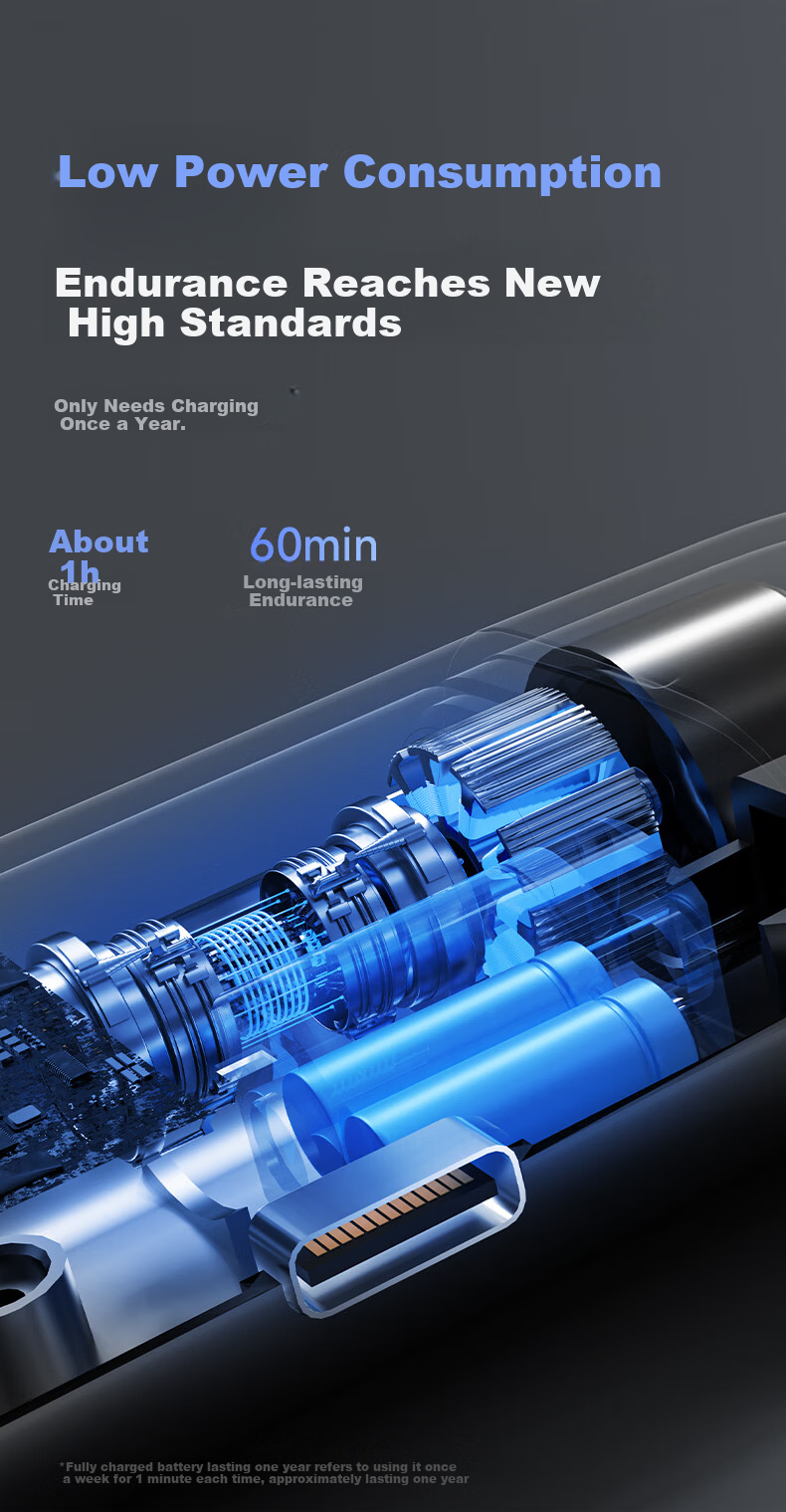 AUX Men's Portable Electric Nose Hair Trimmer Eyebrow Shaver Grooming Tool Birthday Gift for Boyfriend 17